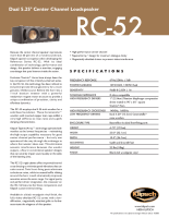 Klipsch RC-52 - Brochure 